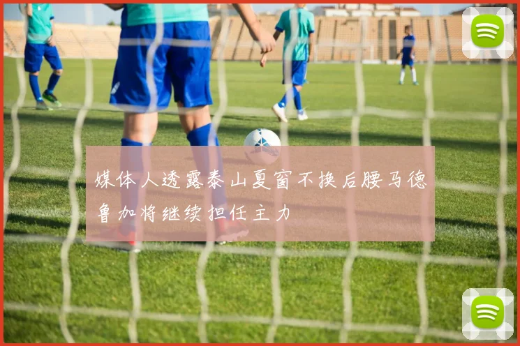 媒体人透露泰山夏窗不换后腰马德鲁加将继续担任主力